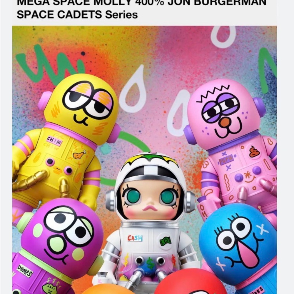 400% Space Molly / Jon Burgerman Space Cadets Series